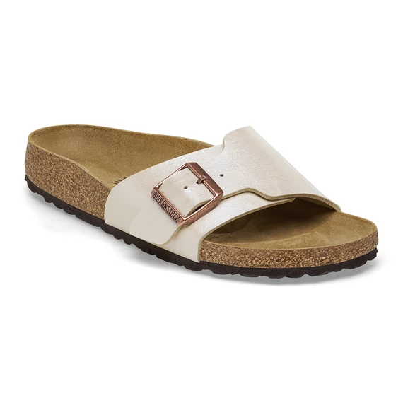Birkenstock Catalina egypántos papucs keskeny | Gyöngyház fehér | Graceful pearl white