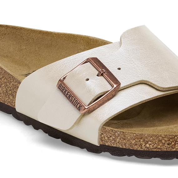 Birkenstock Catalina egypántos papucs keskeny | Gyöngyház fehér | Graceful pearl white