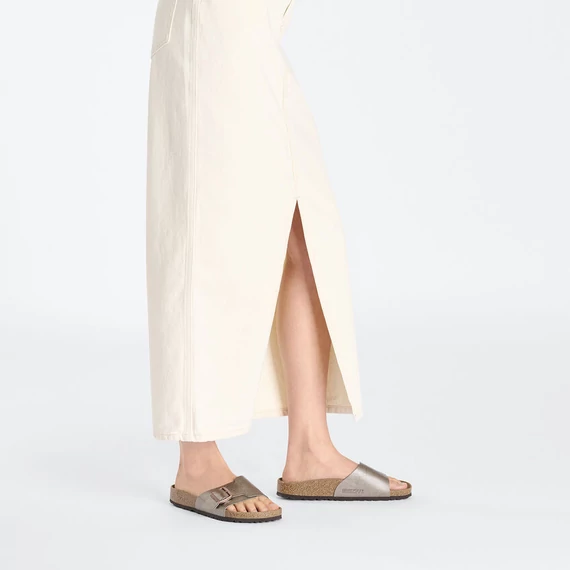 Birkenstock Catalina egypántos papucs keskeny | Gyöngyház földszín | Graceful taupe