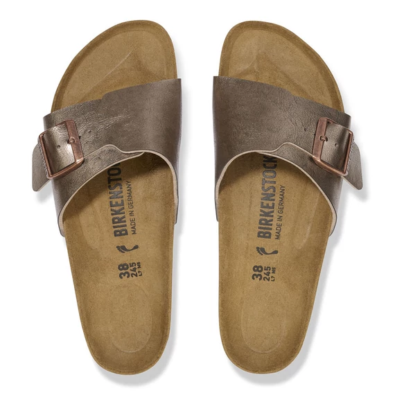 Birkenstock Catalina egypántos papucs keskeny | Gyöngyház földszín | Graceful taupe