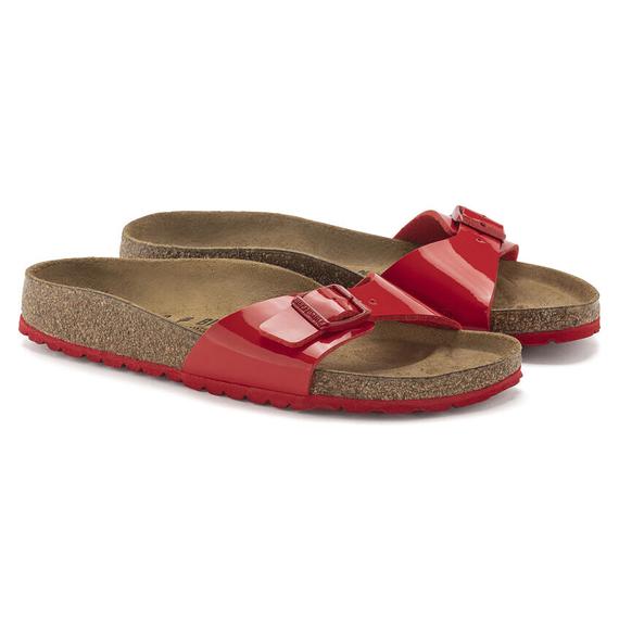 Birkenstock Madrid egypántos papucs keskeny | Piros lakk | Patent cherry