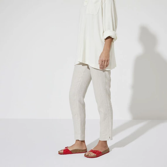 Birkenstock Madrid egypántos papucs keskeny | Piros lakk | Patent cherry
