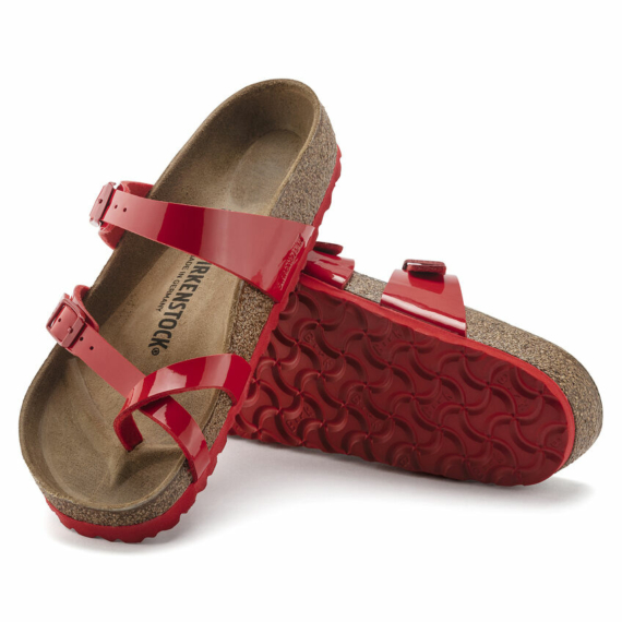 Birkenstock Mayari lábujjközös papucs | Piros lakk | Patent cherry
