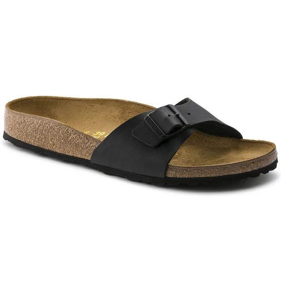 Birkenstock Madrid egypántos papucs keskeny | Fekete | Black
