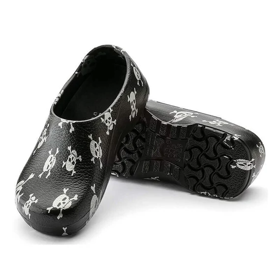 Birkenstock Profi Birki szakácsklumpa | Halálfejes | Black skull