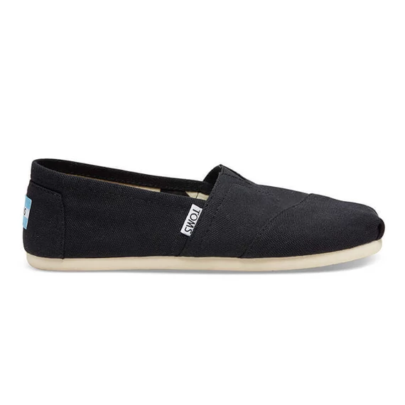 TOMS Black Canvas - fekete vászon - uniszex - 42