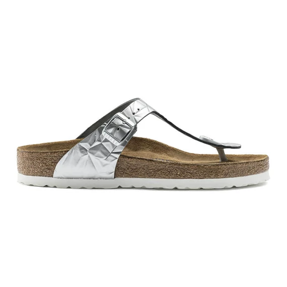 Birkenstock Gizeh lábujjközös papucs | Spektrális ezüst bőr | Spectral silver leather