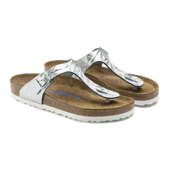 Birkenstock Gizeh lábujjközös papucs | Spektrális ezüst bőr | Spectral silver leather