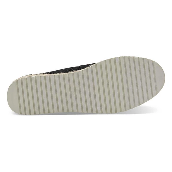 TOMS Alpargatas - Black Canvas Platform - fekete - platform - 36,5