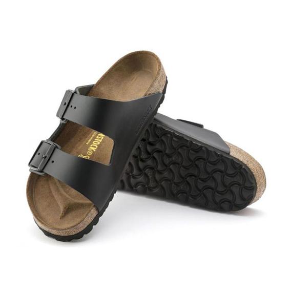 Birkenstock Arizona kétpántos papucs normal | Fekete bőr | Black leather