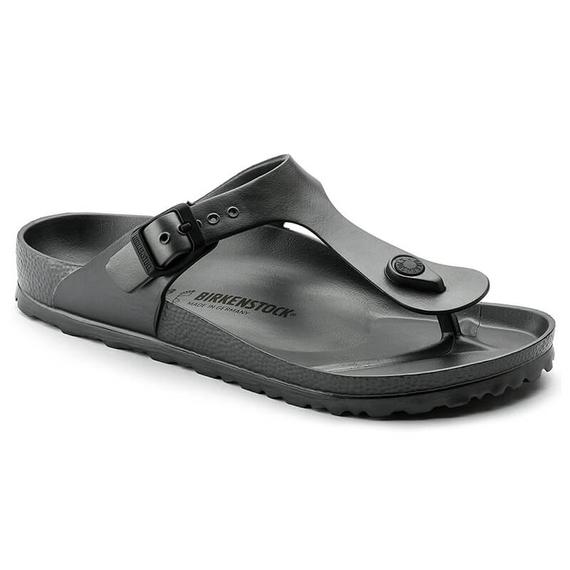 Birkenstock Gizeh EVA lábujjközös papucs normal | Csillogó antracit | Metallic anthracite