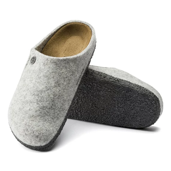 Birkenstock Zermatt klumpa keskeny | Szürke gyapjúnemez | Light gray