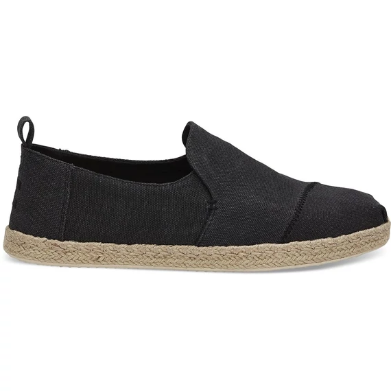 TOMS Alpargata deconstructed rope - black washed canvas men - 41