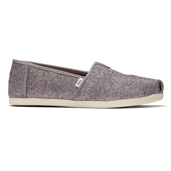 TOMS Alpargatas - silver iridescent glimmer - ezüst