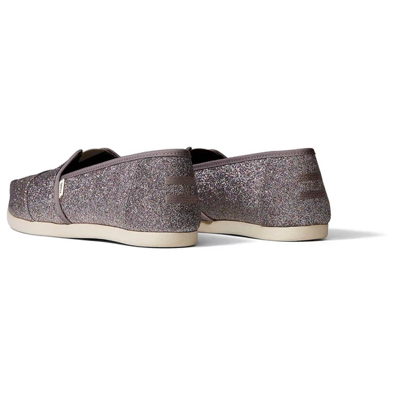 TOMS Alpargatas - silver iridescent glimmer - ezüst