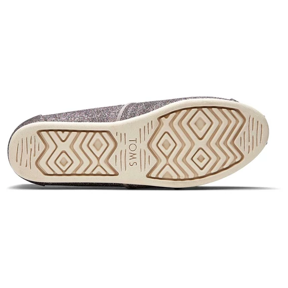 TOMS Alpargatas - silver iridescent glimmer - ezüst