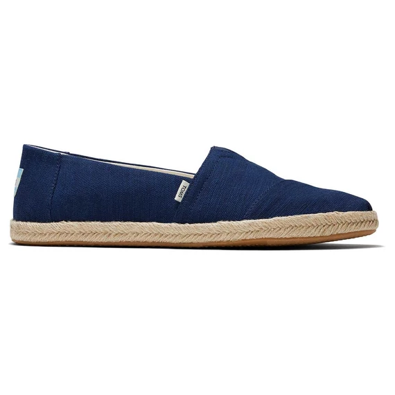 TOMS Espadrille - Alpargata rope - navy slubby woven men