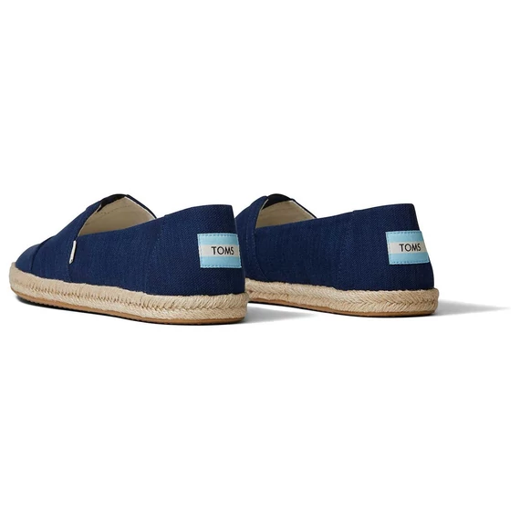 TOMS Espadrille - Alpargata rope - navy slubby woven men