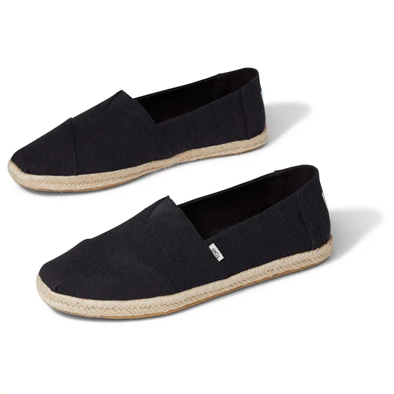 TOMS Espadrilles  - black slubby woven - 41