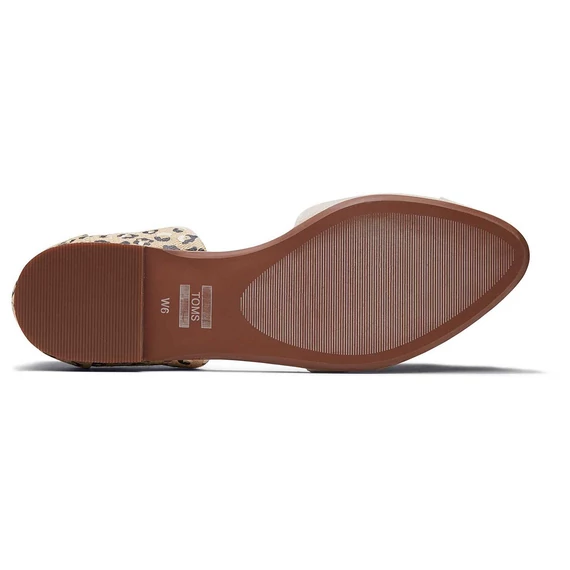 TOMS Flat - Jutti D'Orsay - taupe - macadamia suede - cheetah - 41