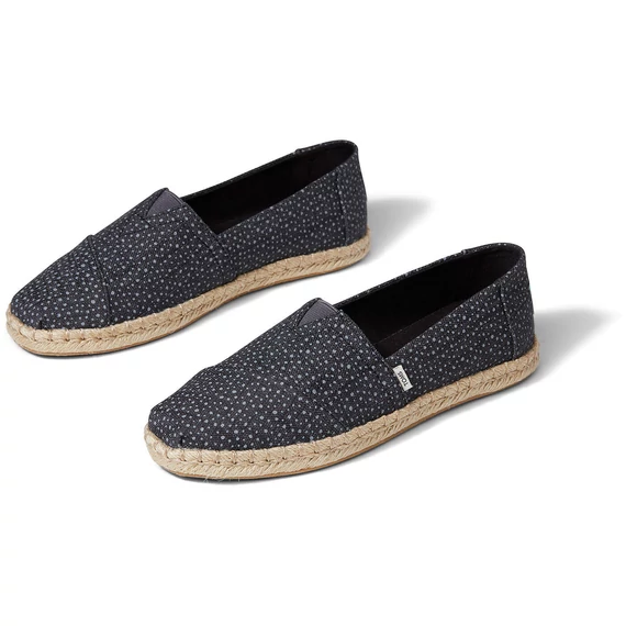 TOMS Espadrilles - Alpargata rope - Black sunspots crossweave - 36,5