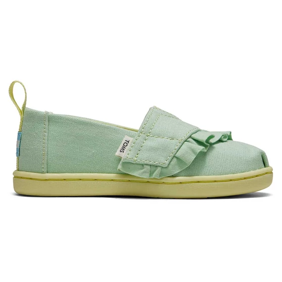 TOMS Tiny Kids - Alpargata - pastel green ruffle - 22