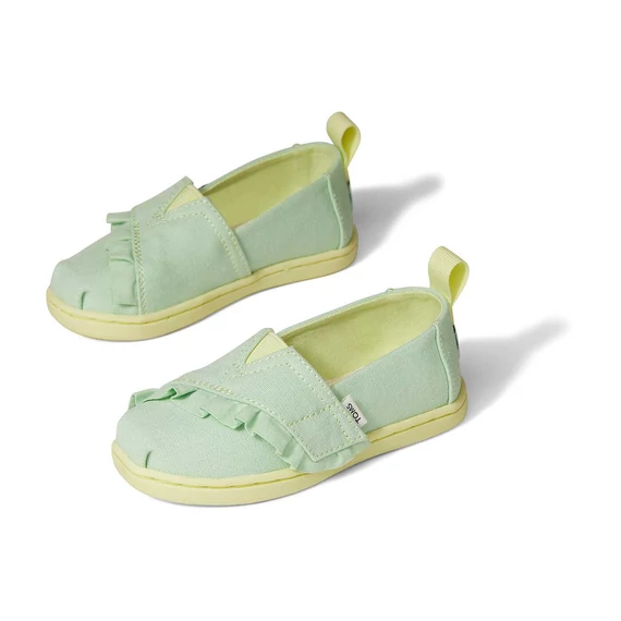 TOMS Tiny Kids - Alpargata - pastel green ruffle - 22