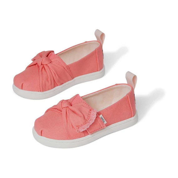 TOMS Tiny Kids - Alpargata - peach canvas with knot - 22