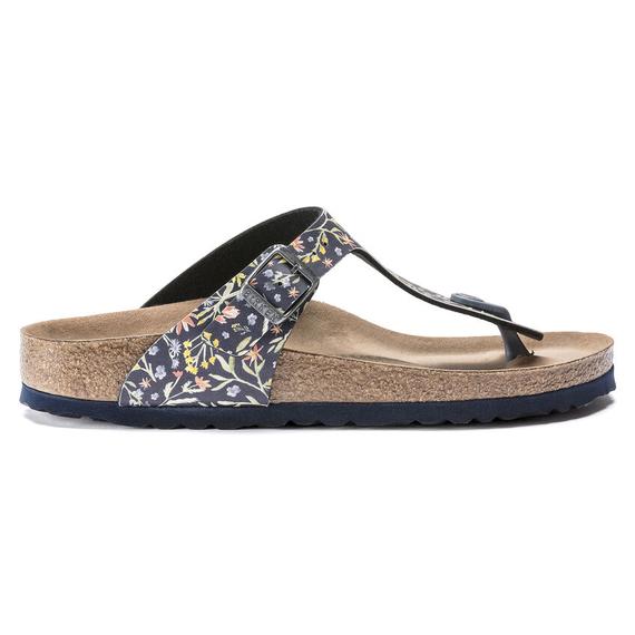 Birkenstock Gizeh lábujjközös papucs keskeny | Watercolor flower navy | Watercolor flower navy