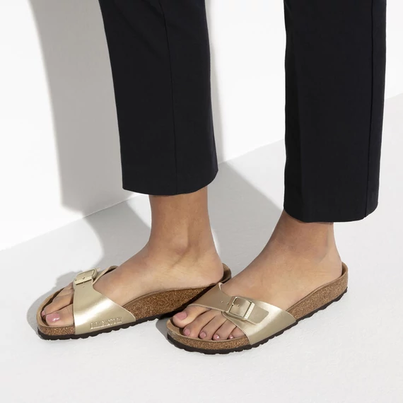 Birkenstock Madrid egypántos papucs keskeny | Arany | Gold