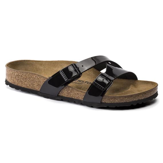 Birkenstock Yao kétpántos papucs keskeny | Fekete lakk | Patent black