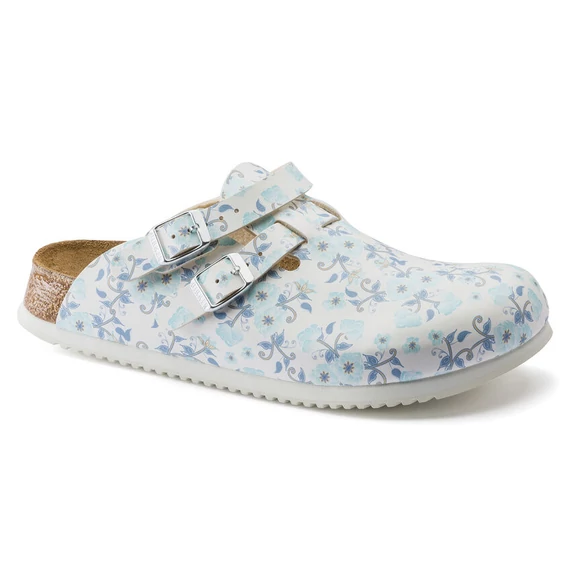 Birkenstock Kay klumpa keskeny | Kék virágmintás | Blooming roses blue
