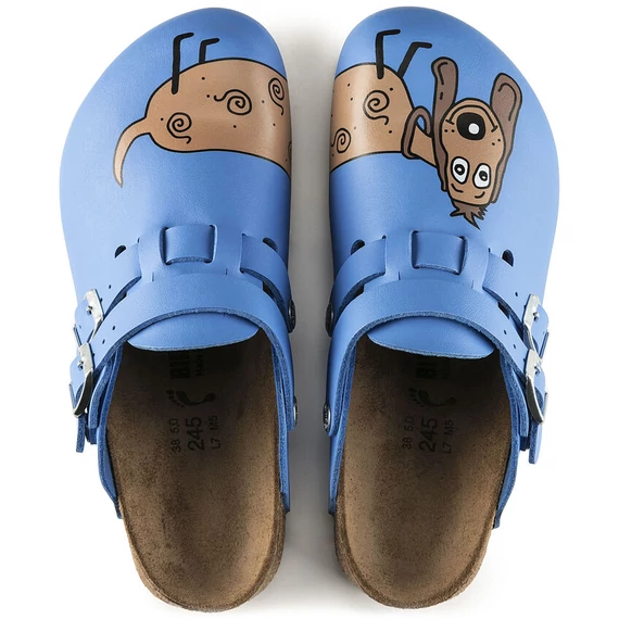 Birkenstock Kay klumpa keskeny | Kék kutyás | Dog blue background