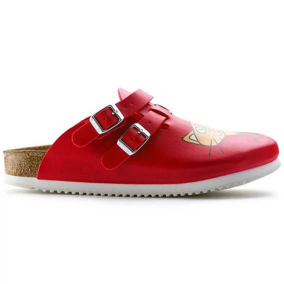 Birkenstock Kay klumpa keskeny | Piros cicás | Cat red background