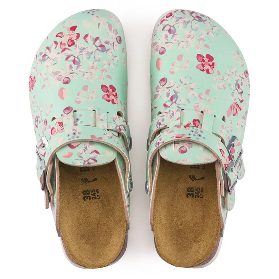Birkenstock Kay klumpa keskeny | Menta virágmintás | Flower field mint