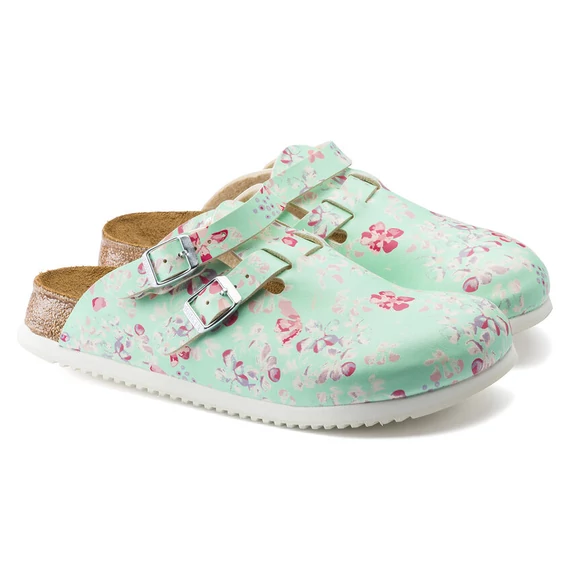 Birkenstock Kay klumpa keskeny | Menta virágmintás | Flower field mint