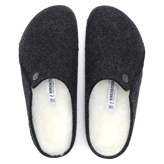 Birkenstock Zermatt Shearling klumpa keskeny | Antracit  gyapjúnemez | Anthracite