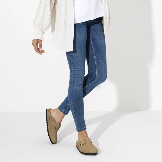 Birkenstock Boston Big Buckle klumpa keskeny | Agyag zöld | Mud green