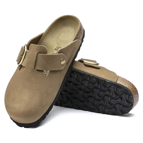 Birkenstock Boston Big Buckle klumpa keskeny | Agyag zöld | Mud green
