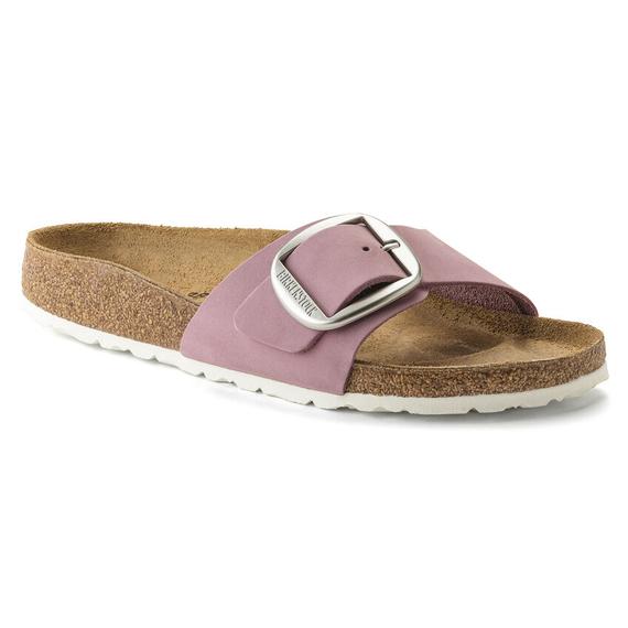 Birkenstock Madrid Big Buckle egypántos papucs keskeny | Lila velúrbőr | Orhid nubuck